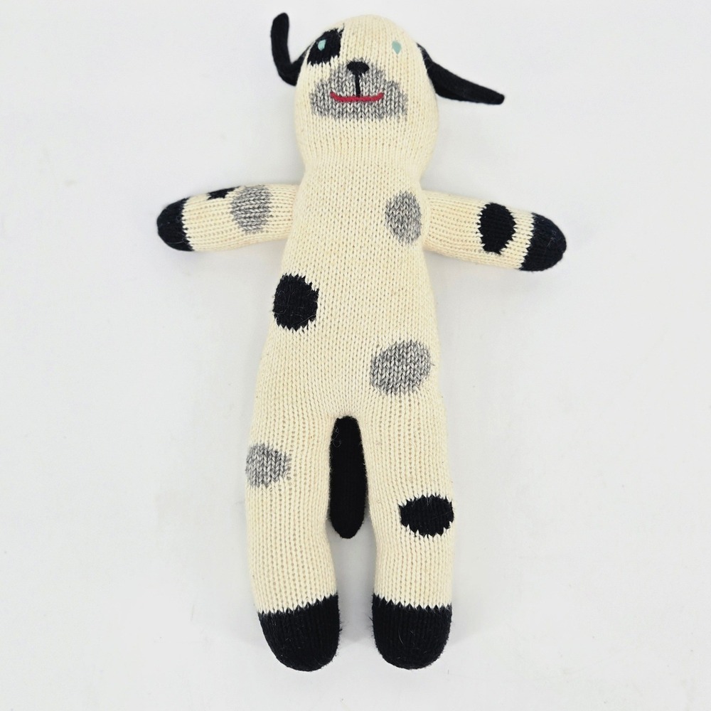 Blabla Kids Licorice Dog Hand Knit Cotton Spotted Dalmatian Plush Doll Toy 2017